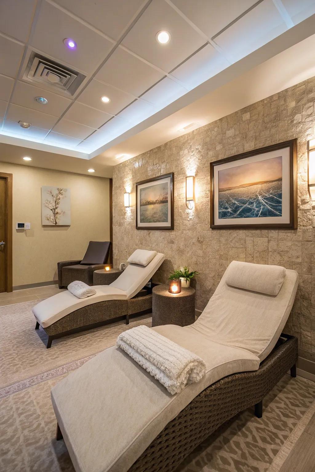 Personalize your spa visit through adaptable features.