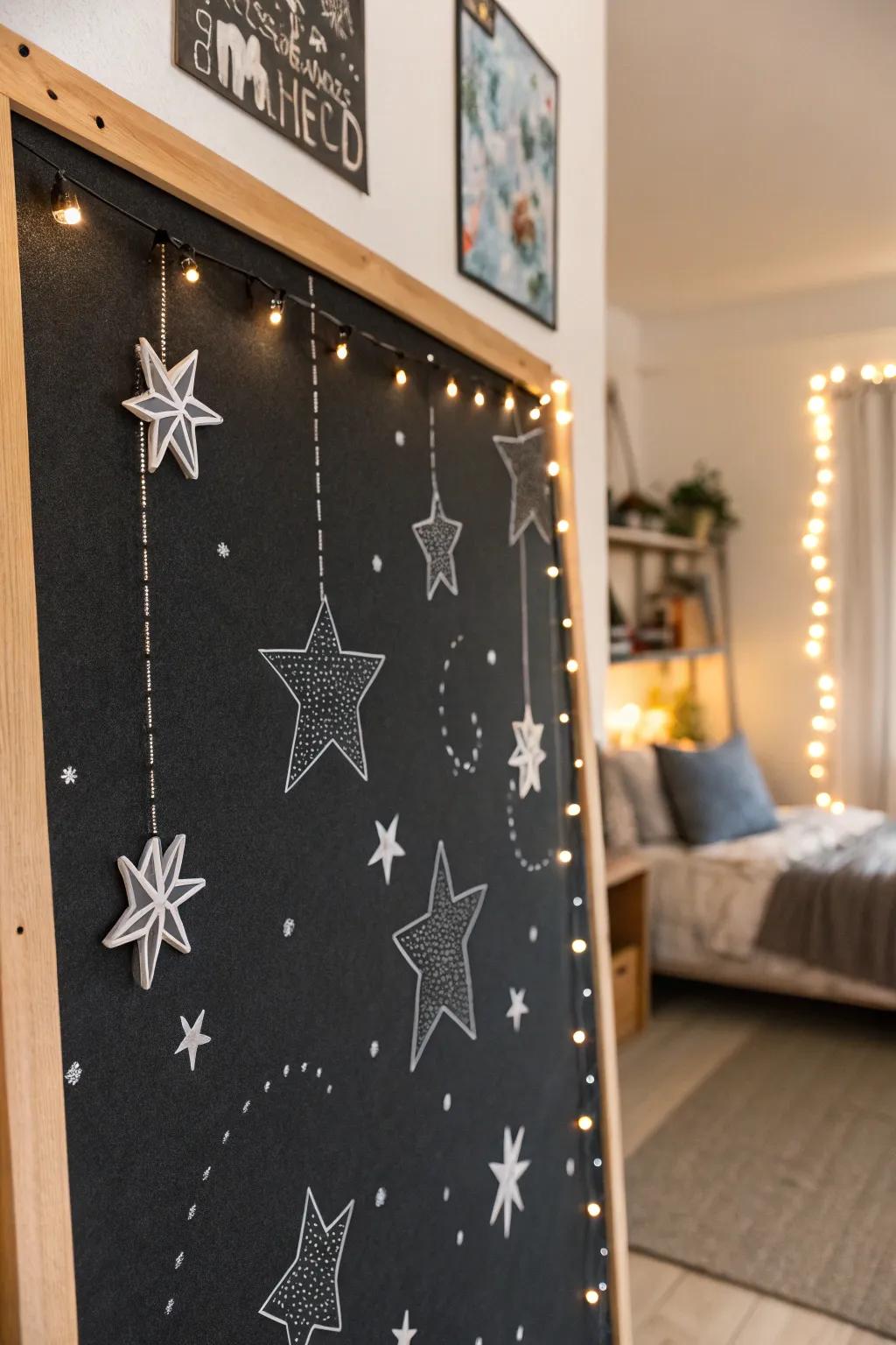 Transform your panel into a bright midnight sky.