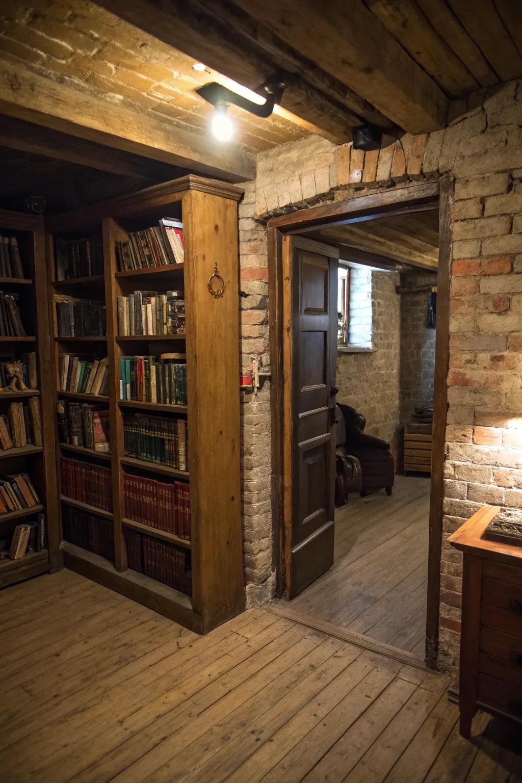 Secret doors contribute mystery and appeal to your speakeasy.