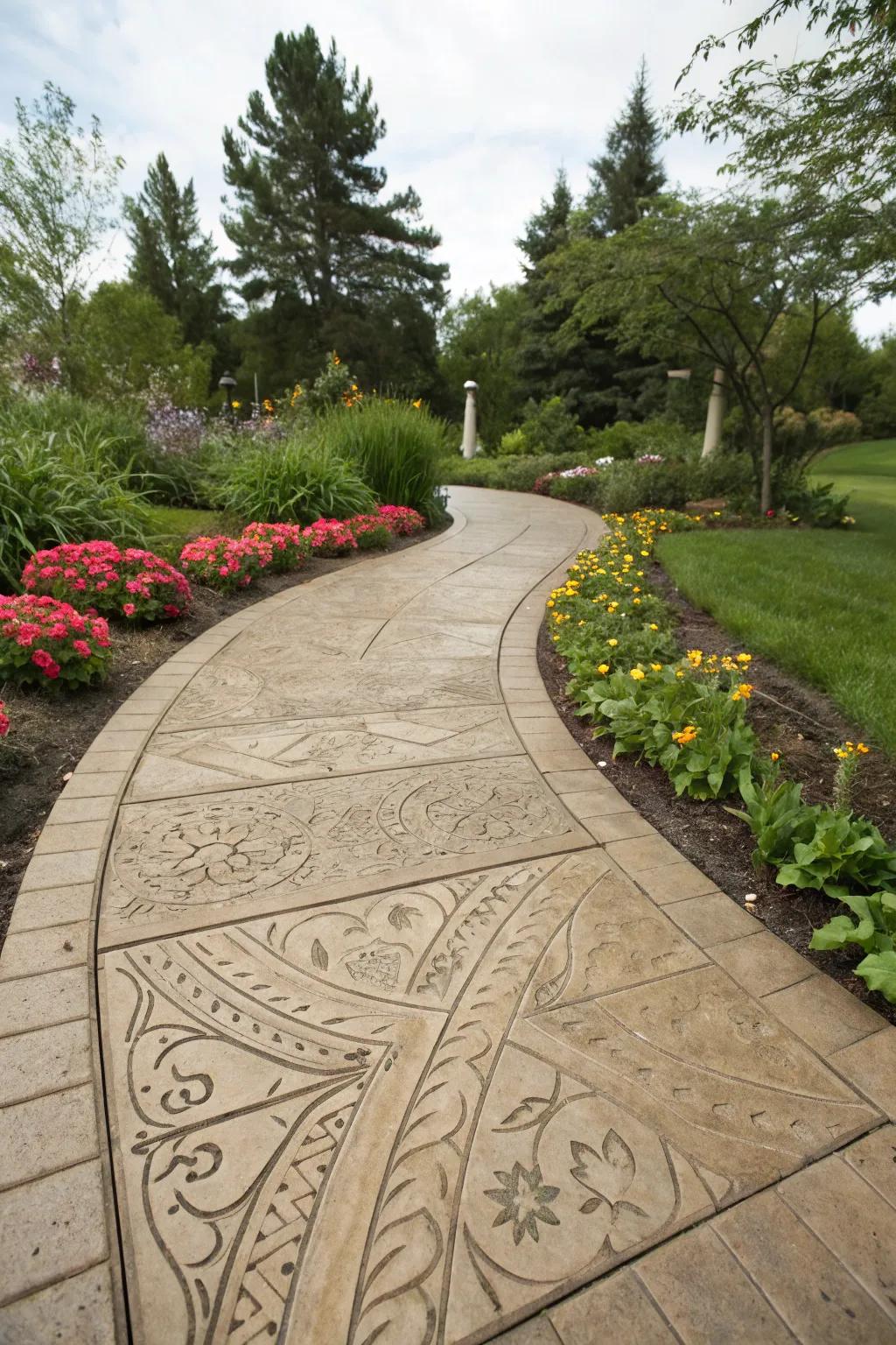 Enhance your path with a variety of textures.