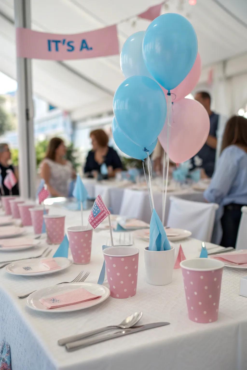 Personalized position arrangements append a unique attribute to your gender reveal gathering.