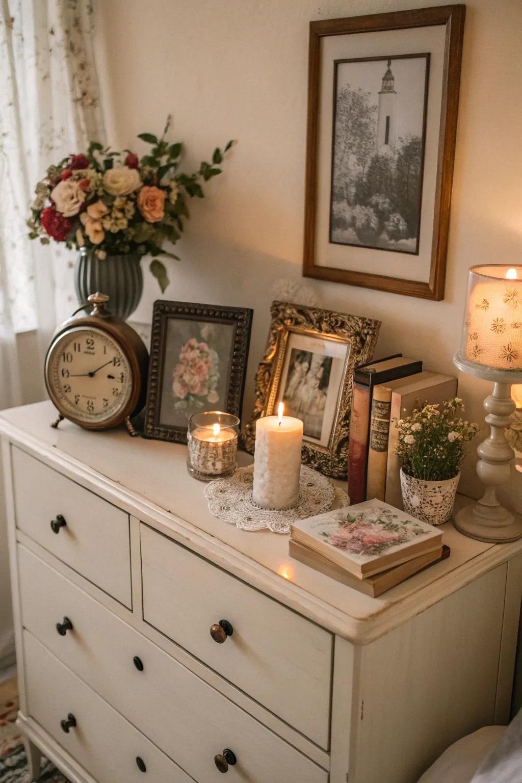 Old elements give a dresser personality.