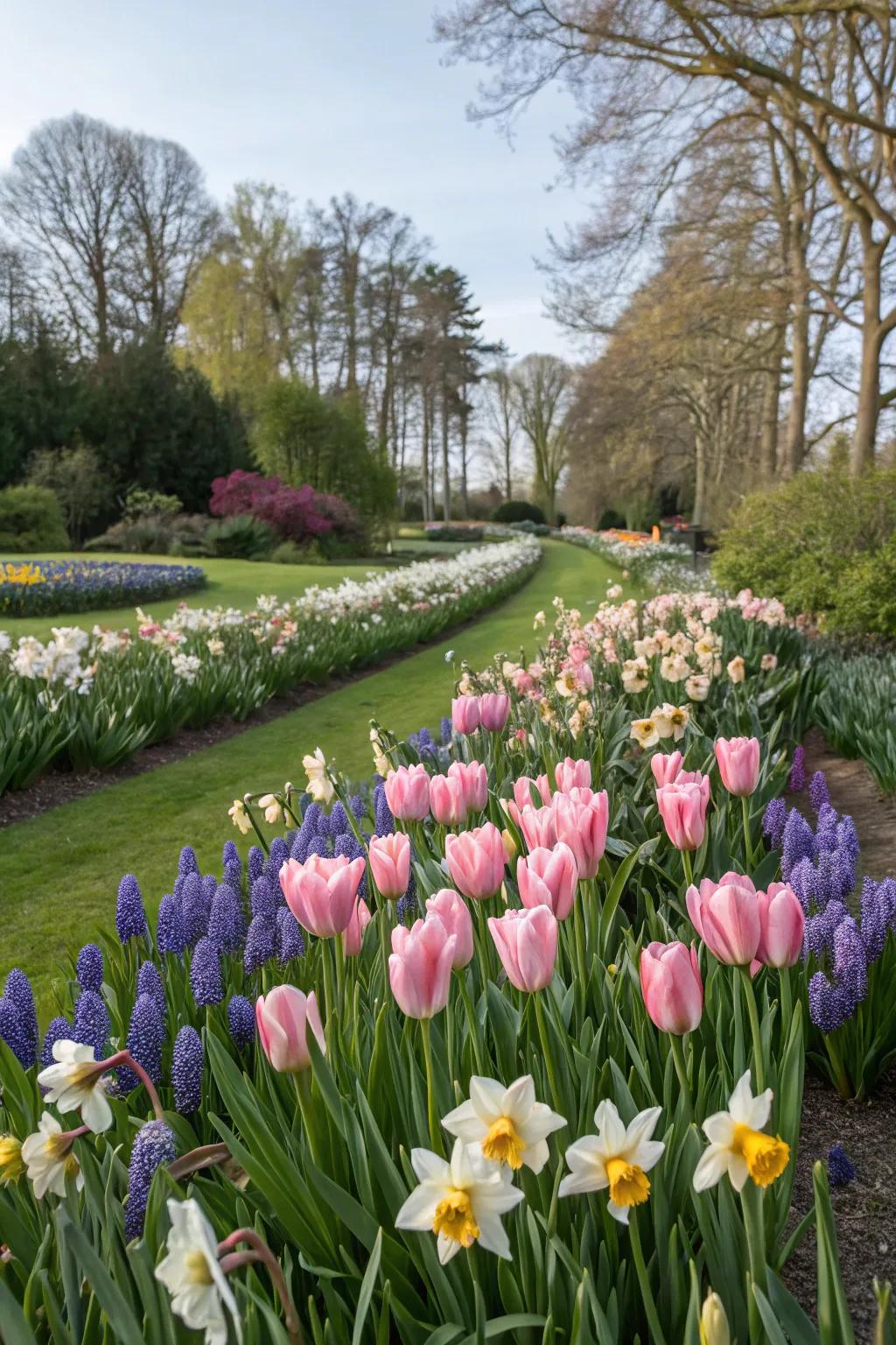 Blossoms complemented by companion plants, enhancing both beauty and health in the garden.