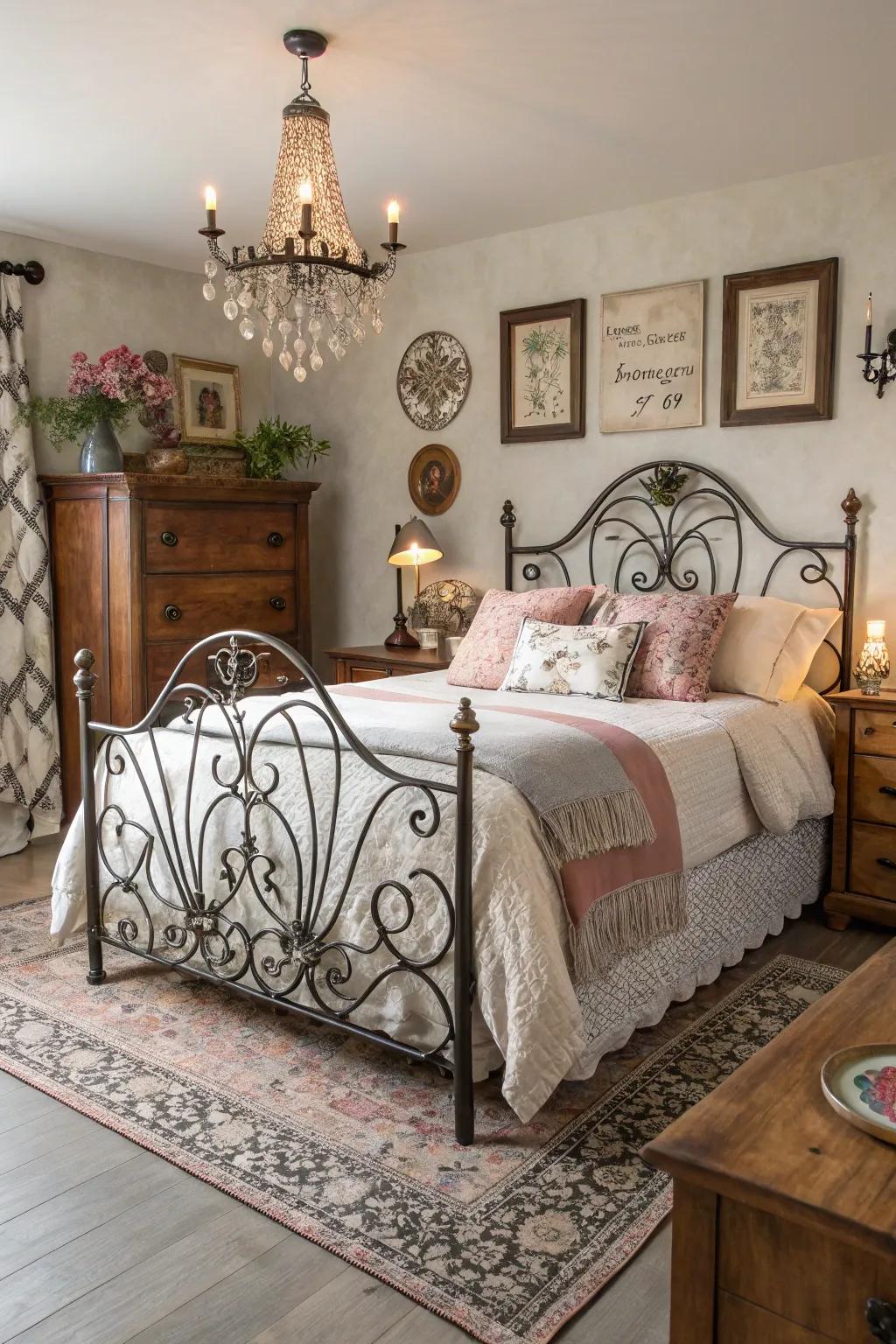 Forged iron details contribute a true Italian element to your design.
