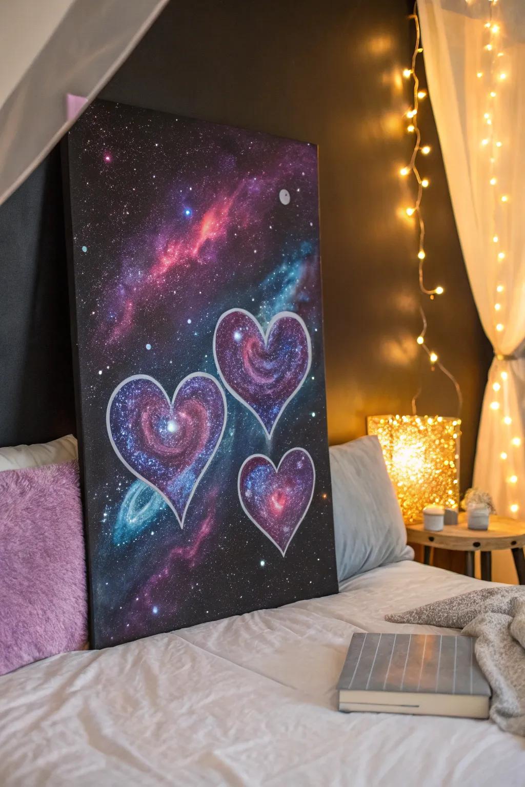 A celestial heart adds a magical touch to your decor.