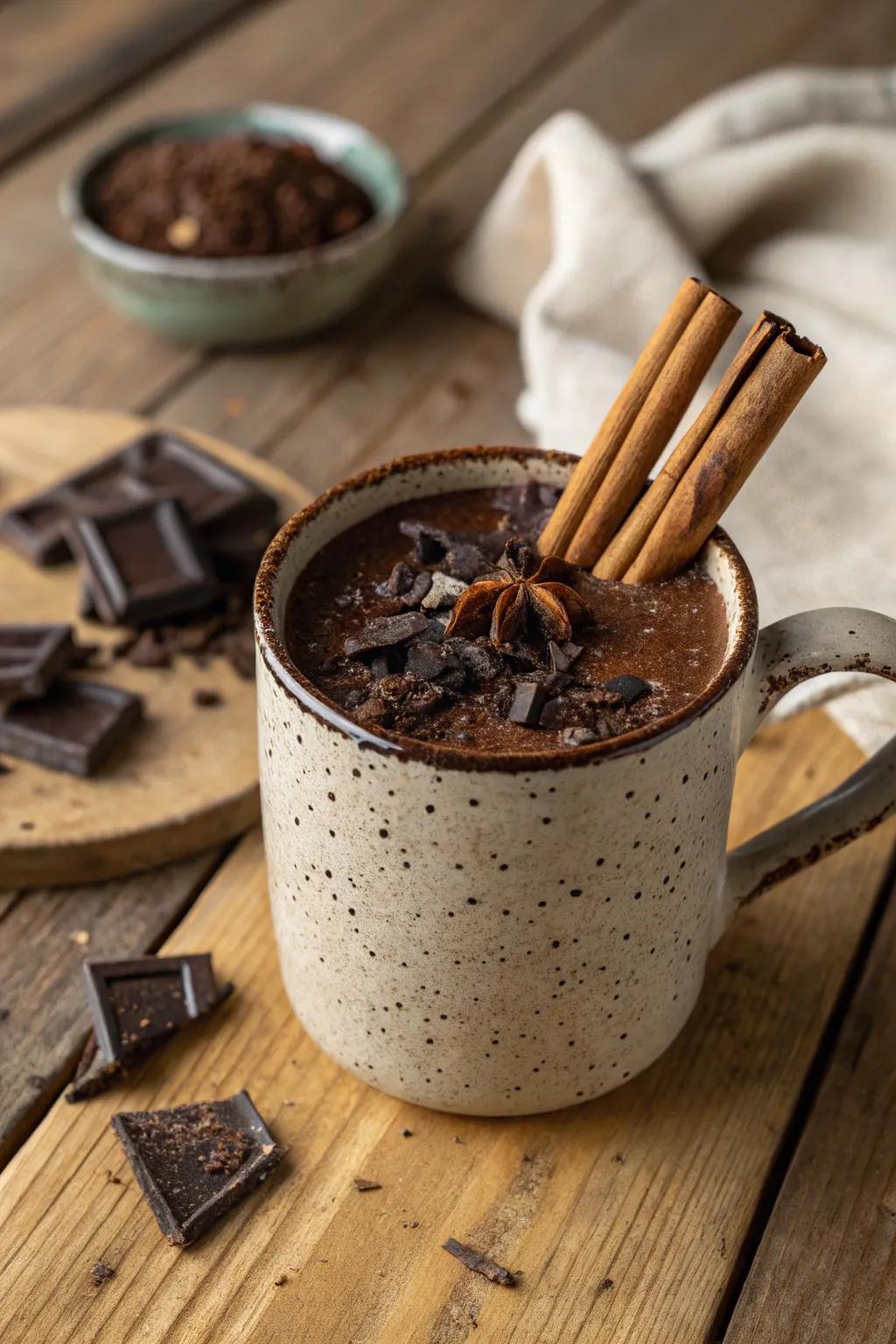 Spice Infused Cocoa: Affection and hot sensation intertwined