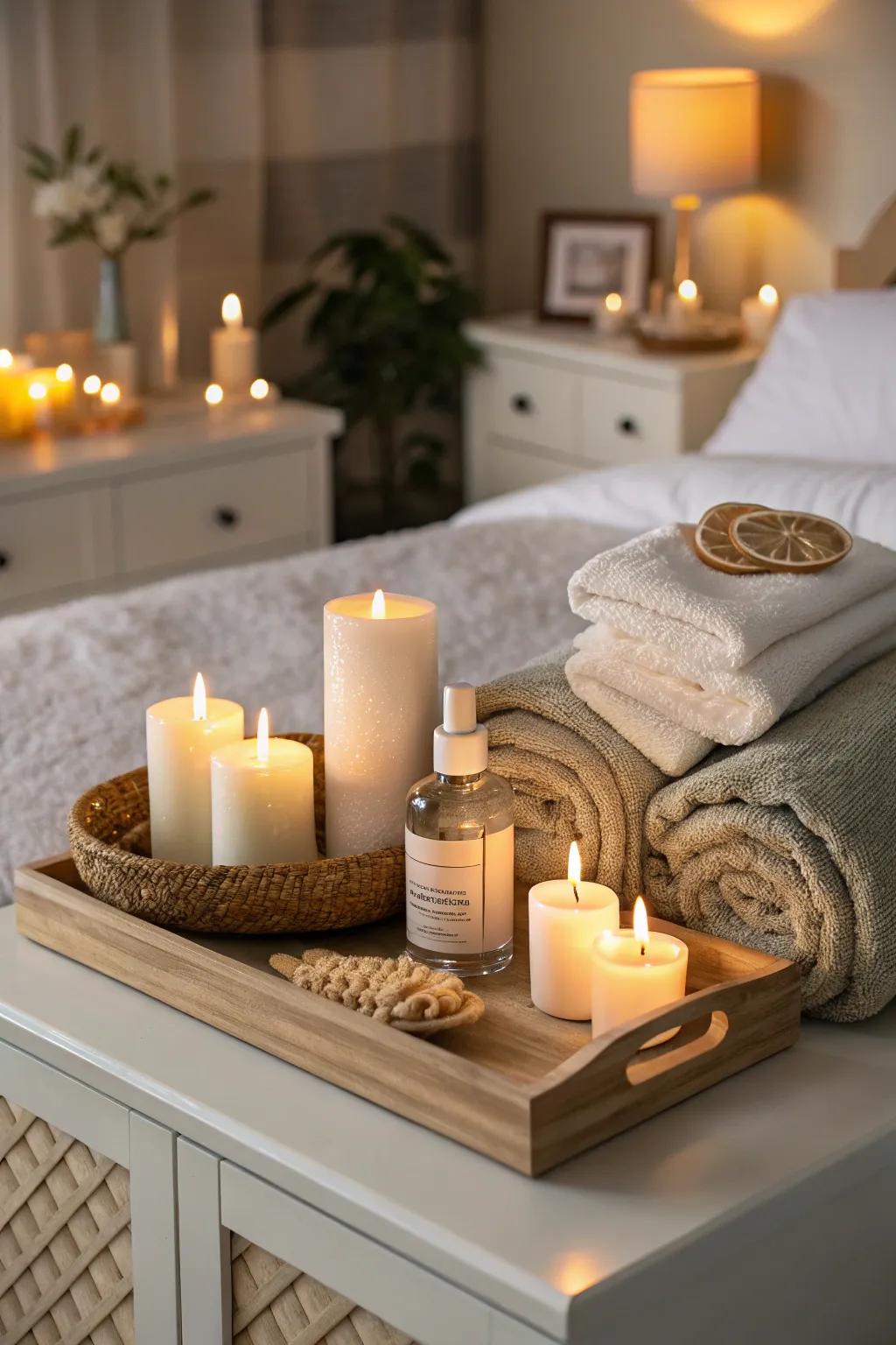 Pamper yourself with a rejuvenating personal care night.