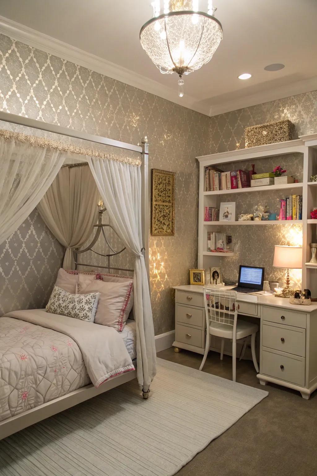 Glimmers introduce glamour and sophistication.