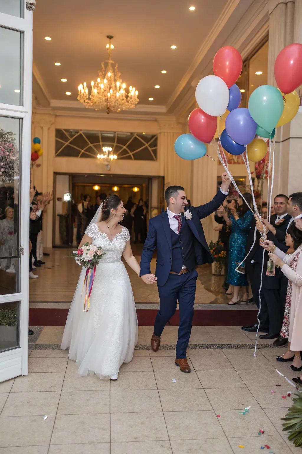 A vibrant sphere ascent marks the duo's joyous entrance.
