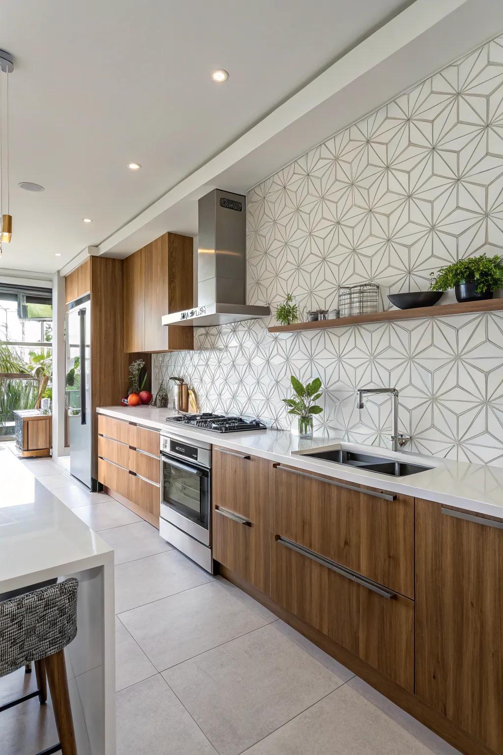 Geometric designs contributing a modern flair.