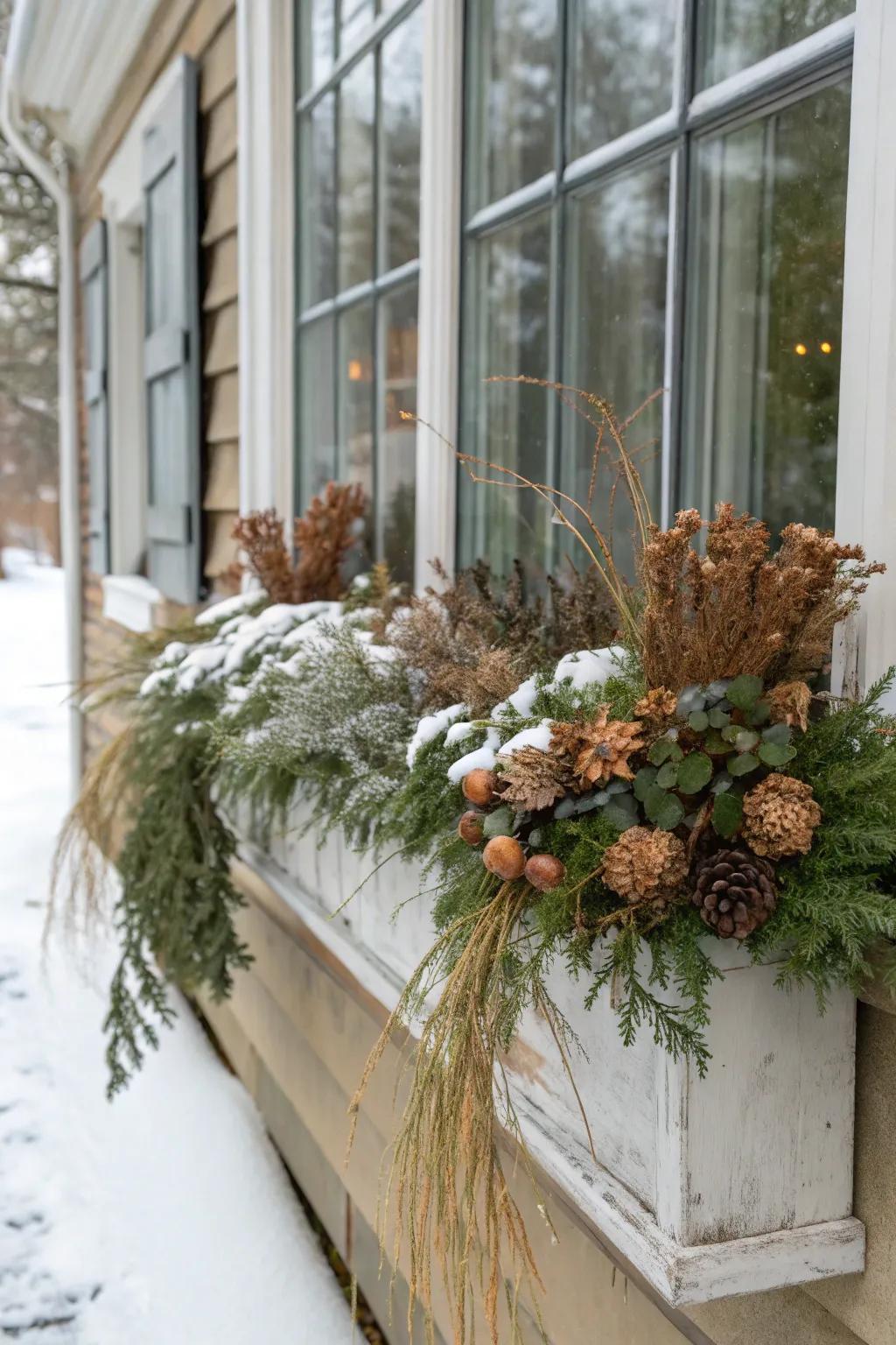 Dried flowers offer sophistication and longevity.