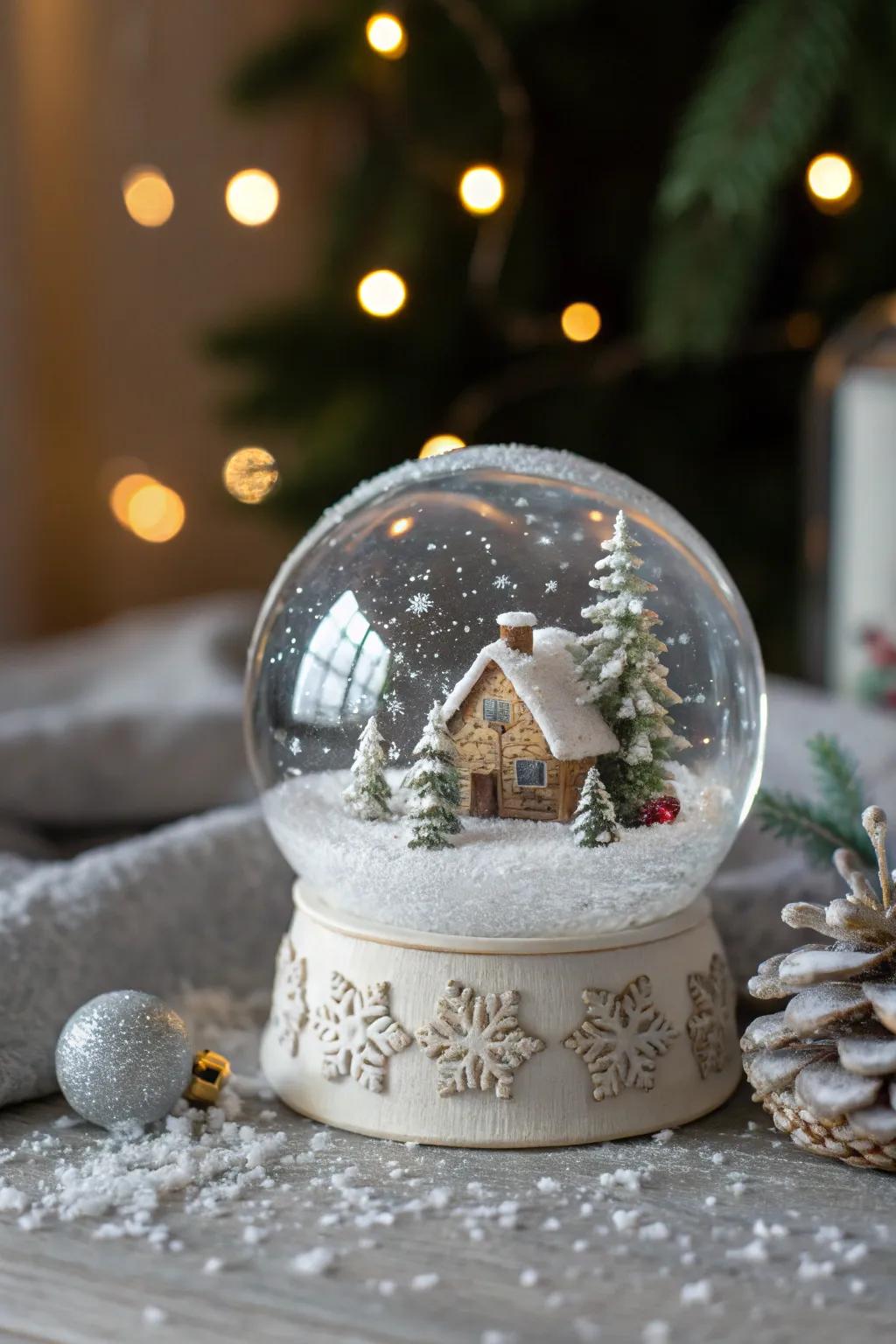 Distinct snow globe invitations to thrill your visitors.