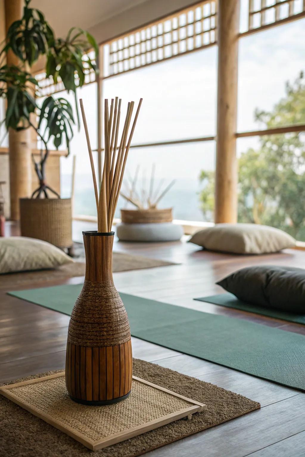 Enhance your space with wooden vases inspired by zen.