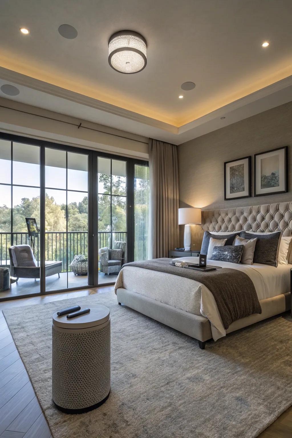 Technological conveniences incorporate modern ease into your sanctuary.