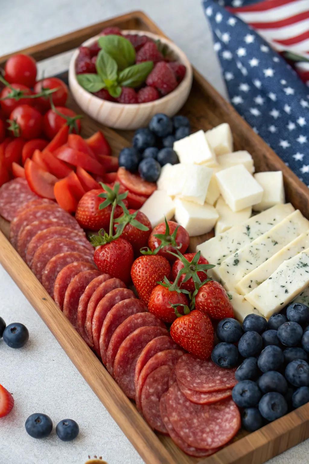 Serve up a snack display that's both tasty and decorative.