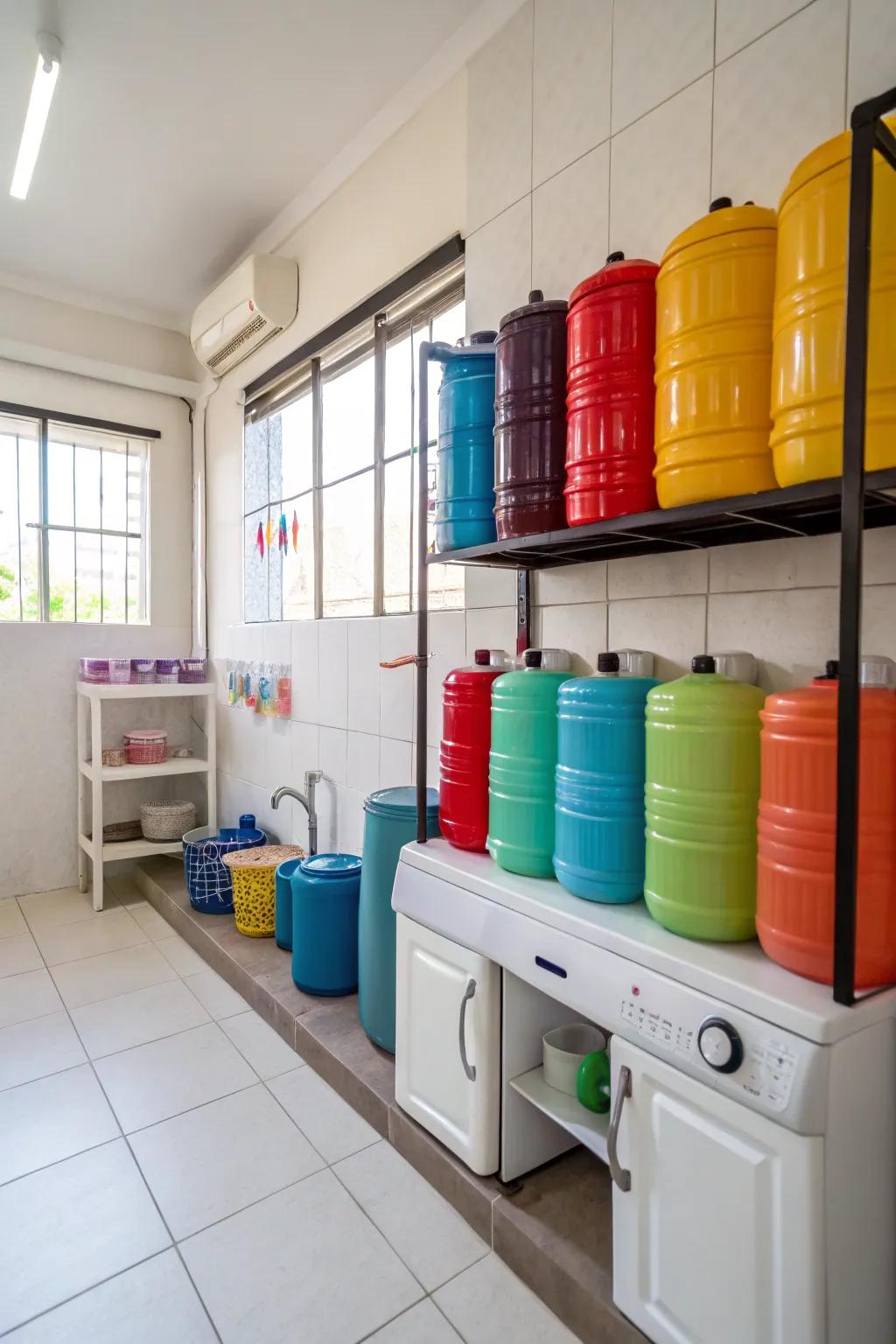 Portable containers offer flexibility and convenience.
