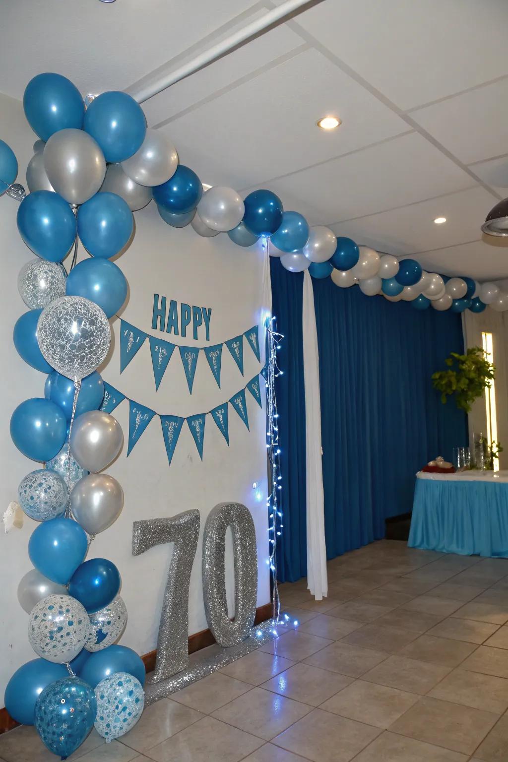 A coordinated color design connects the decor.