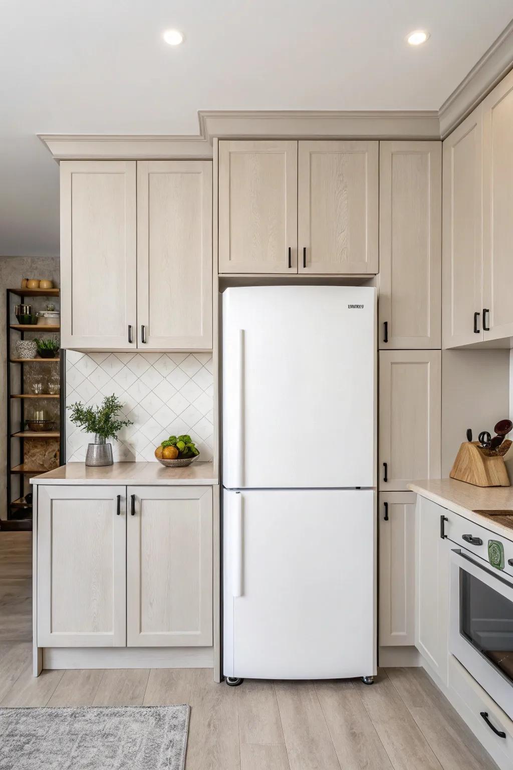 A minimalist design for a modern, uncluttered kitchen.