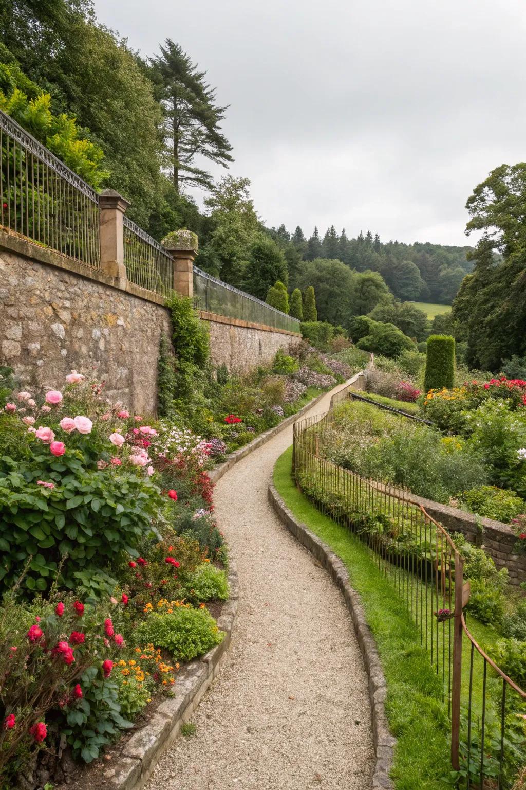 Hardscape features add form and function.