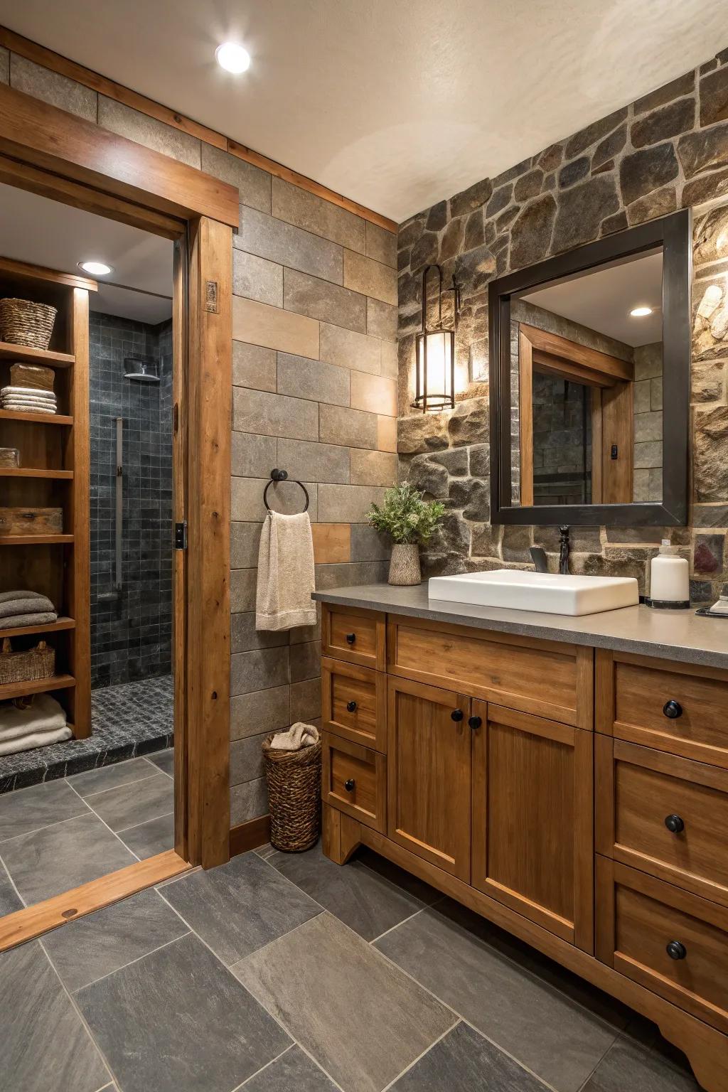 Your bathroom design benefits from the depth and intrigue that textures provide.