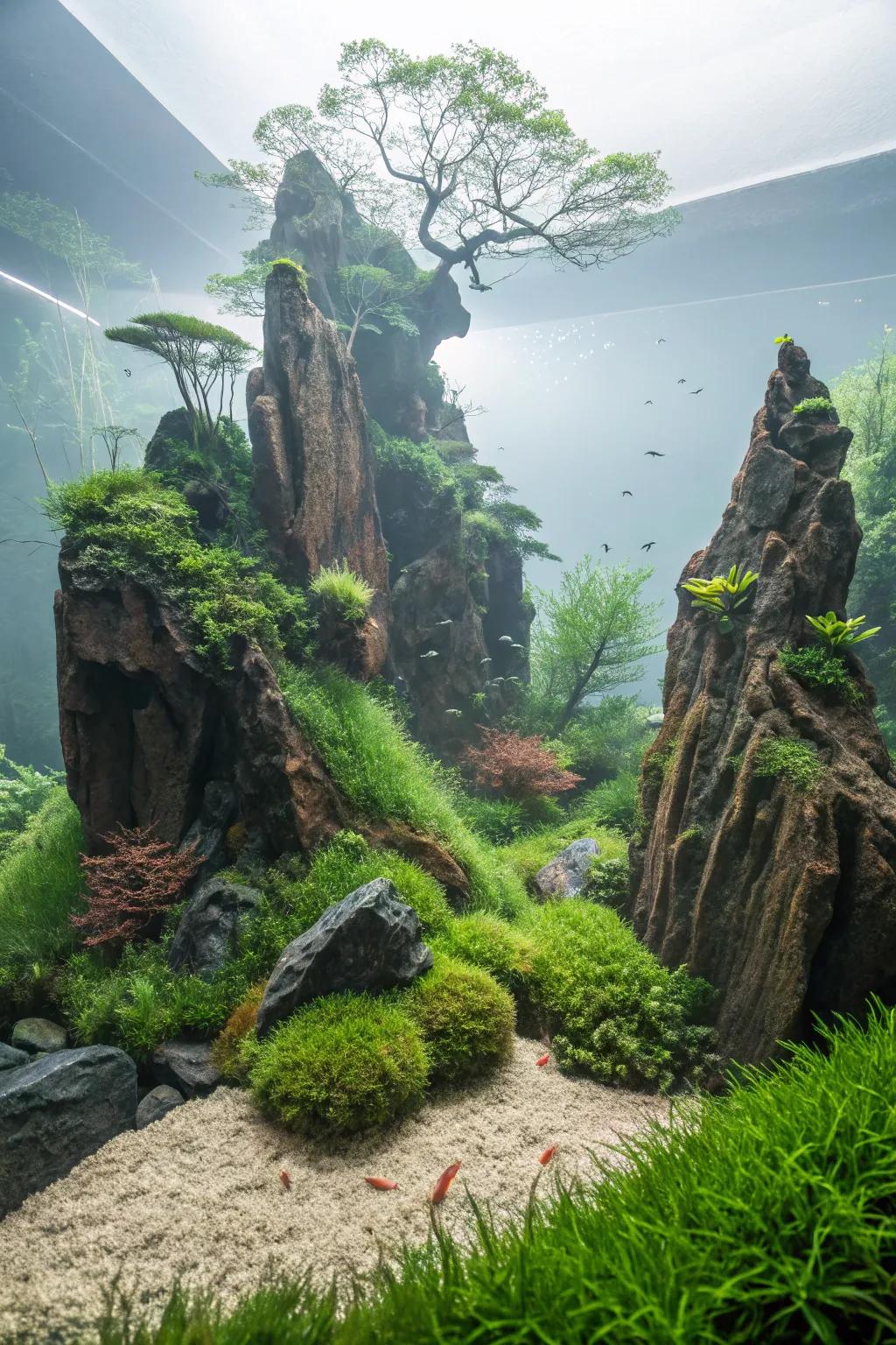 Design a magical world with fantasy-inspired elements.