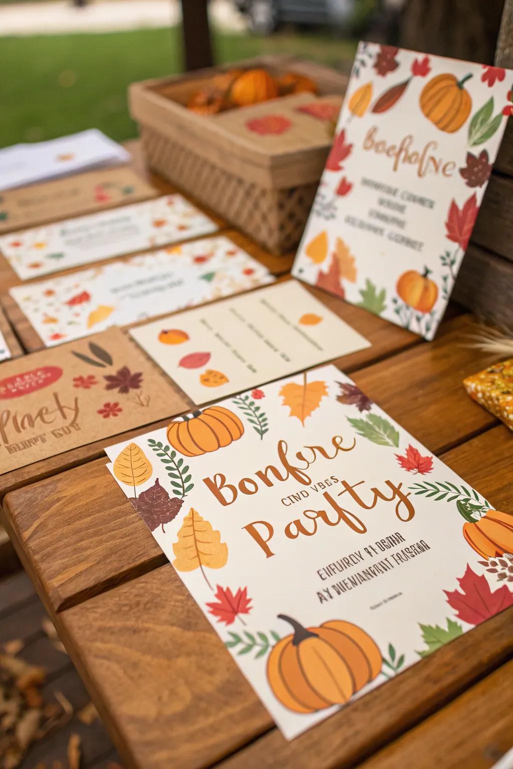 Themed notices build anticipation for your get-together.