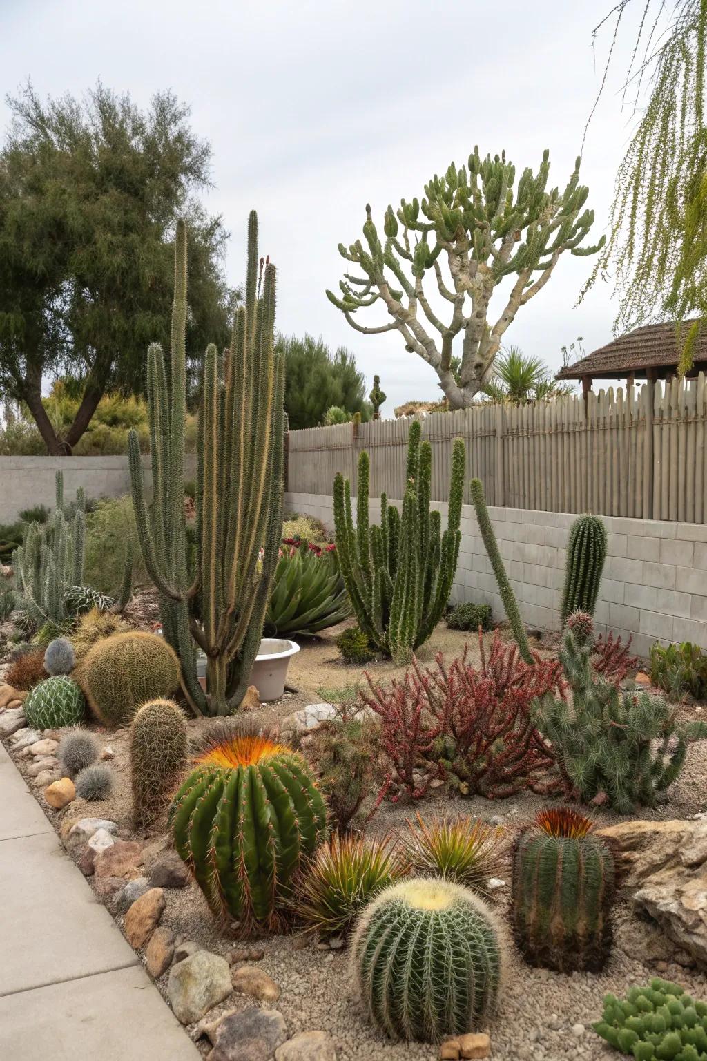 Rare cacti are a unique addition to any garden display.