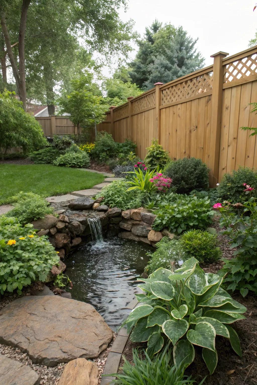 Water features add a soothing influence to your garden.