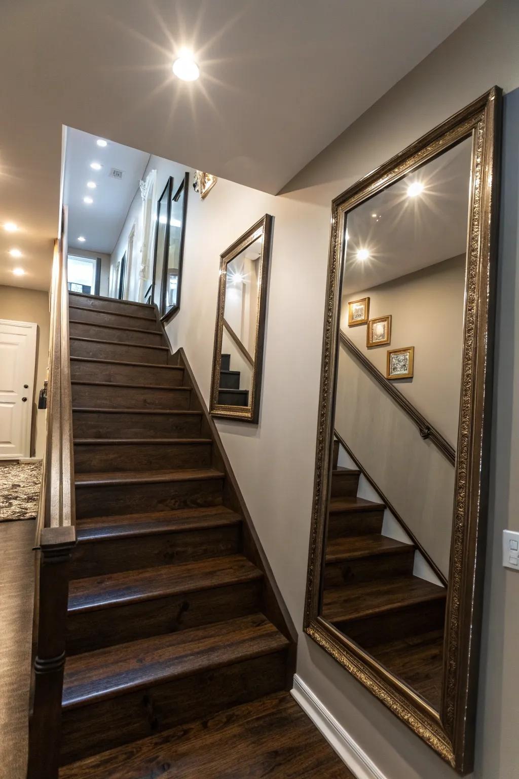 Boost light with mirrored surfaces.