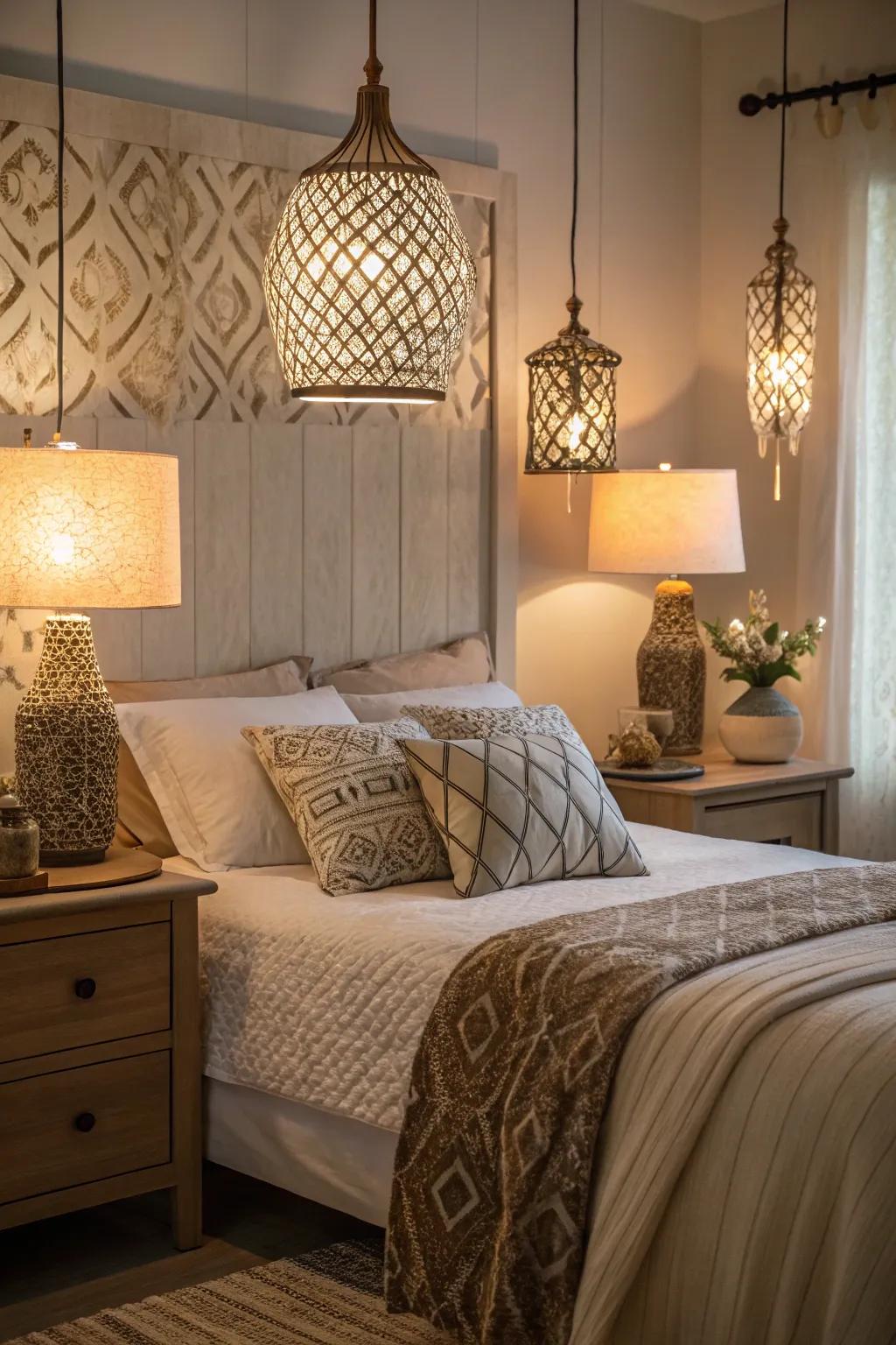 Layered lights promote dynamic design.