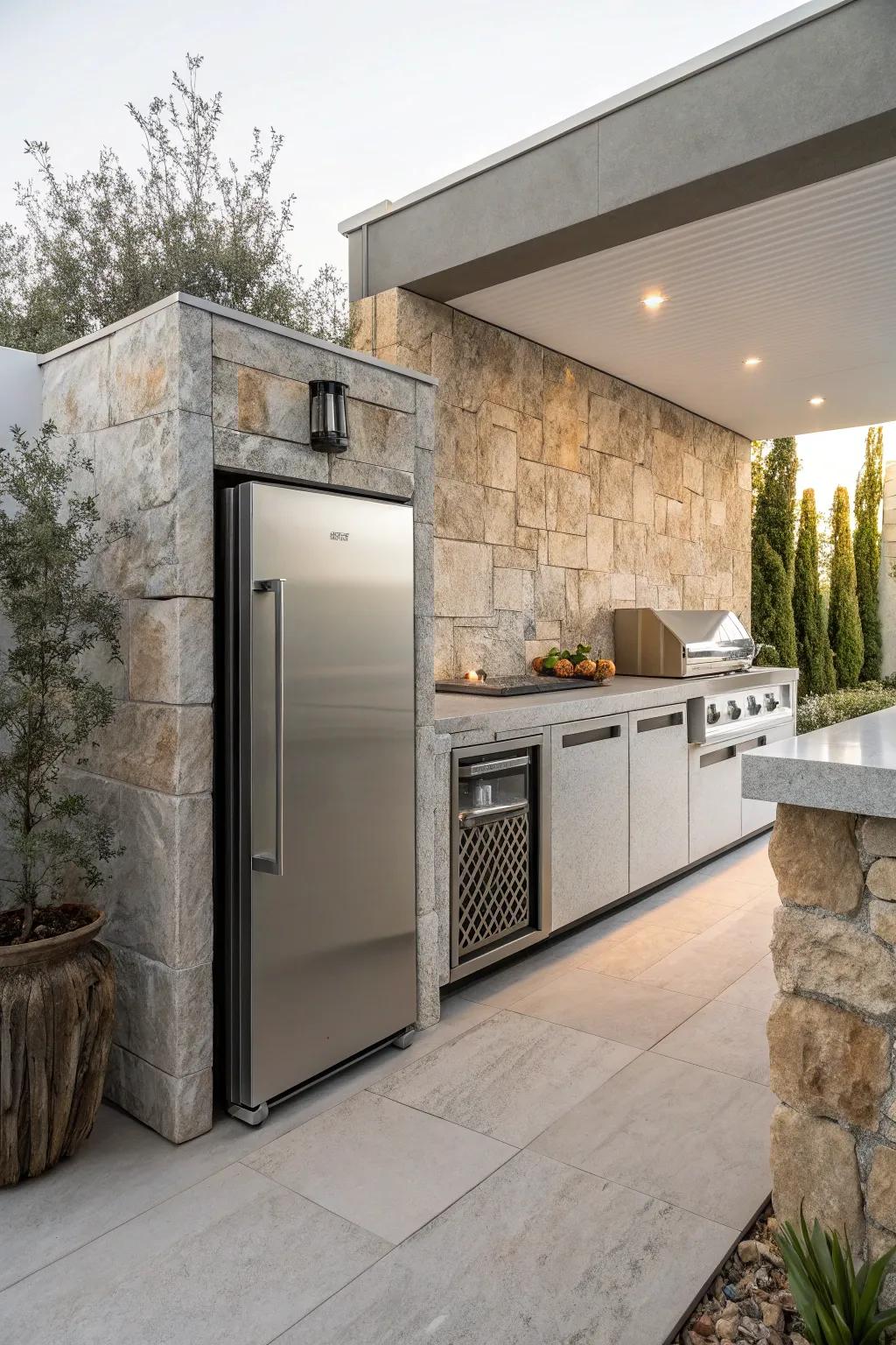 With high-end outdoor refrigeration, make sure your ingredients remain fresh.