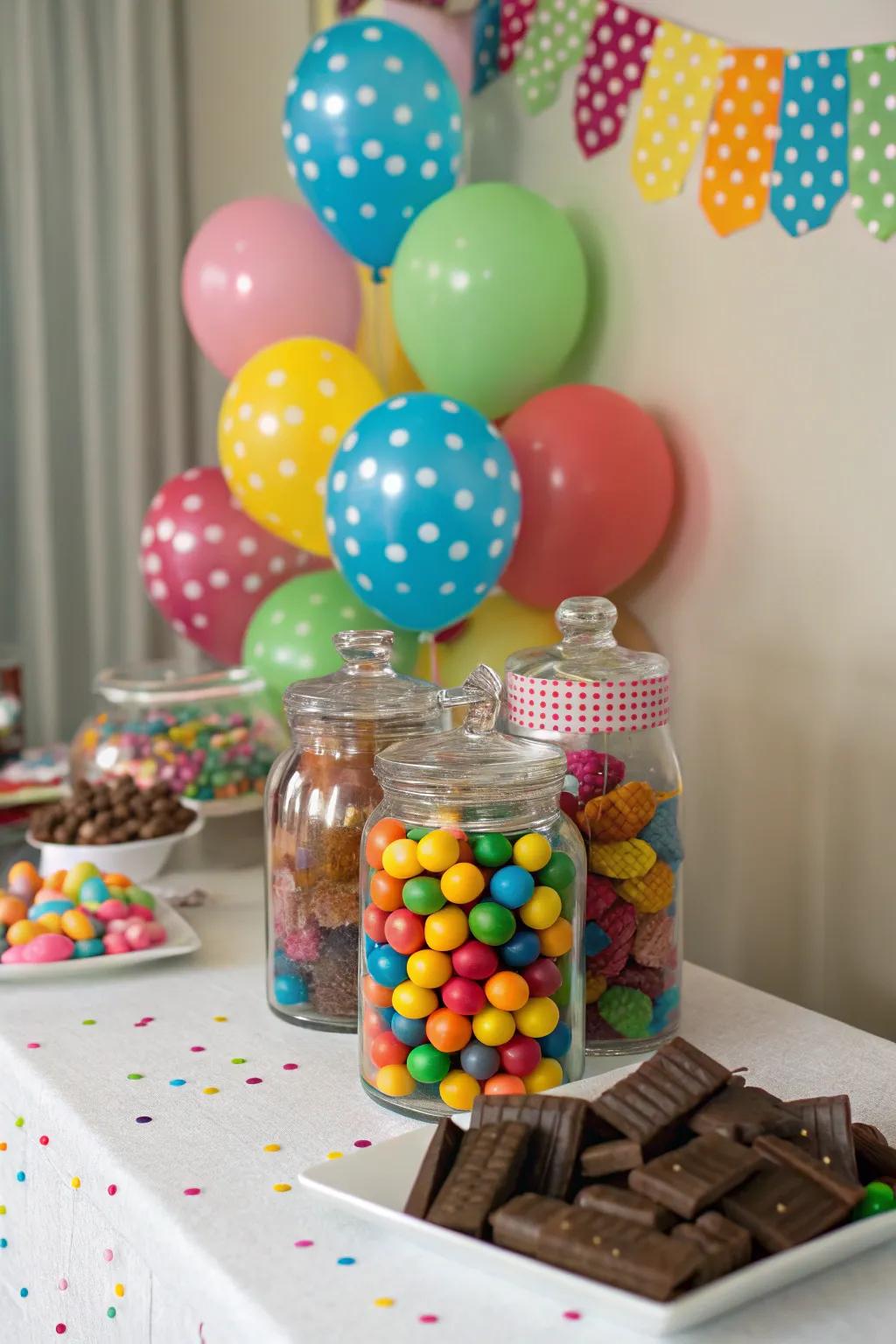 Edible centerpieces sweeten the deal for party guests.