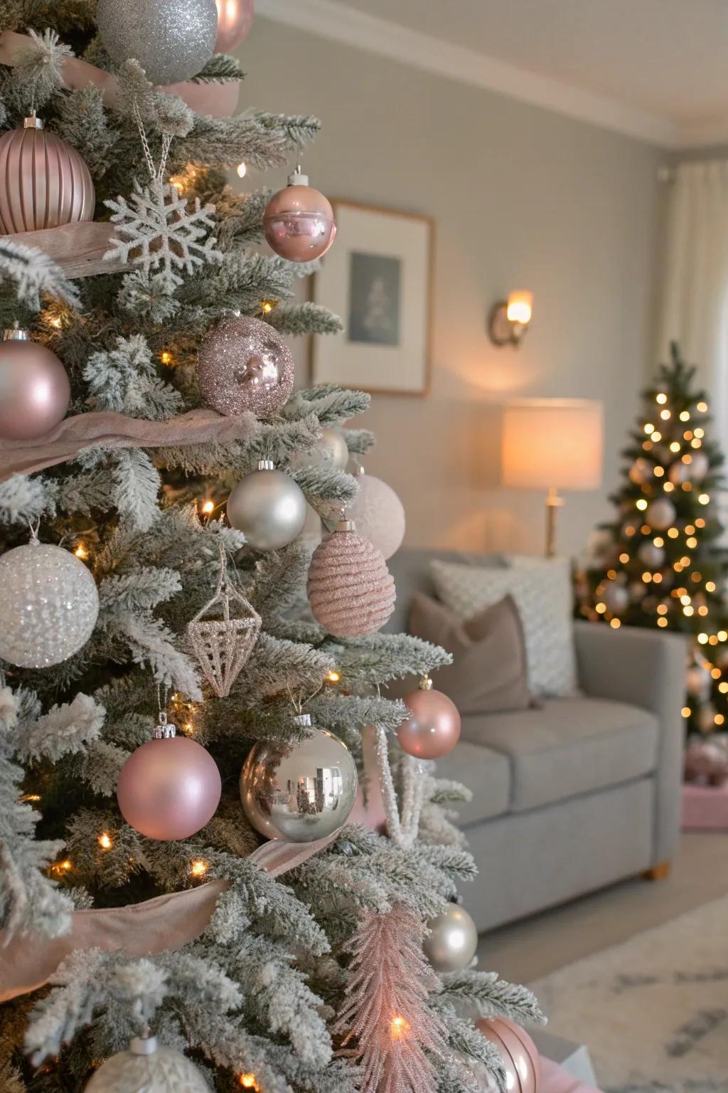 Family decorations contribute personal allure and memories.