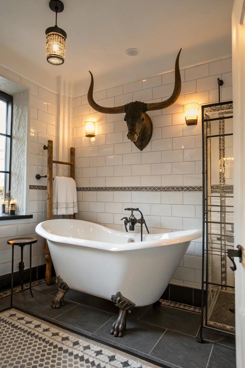 Incorporate countryside charm into your washroom.