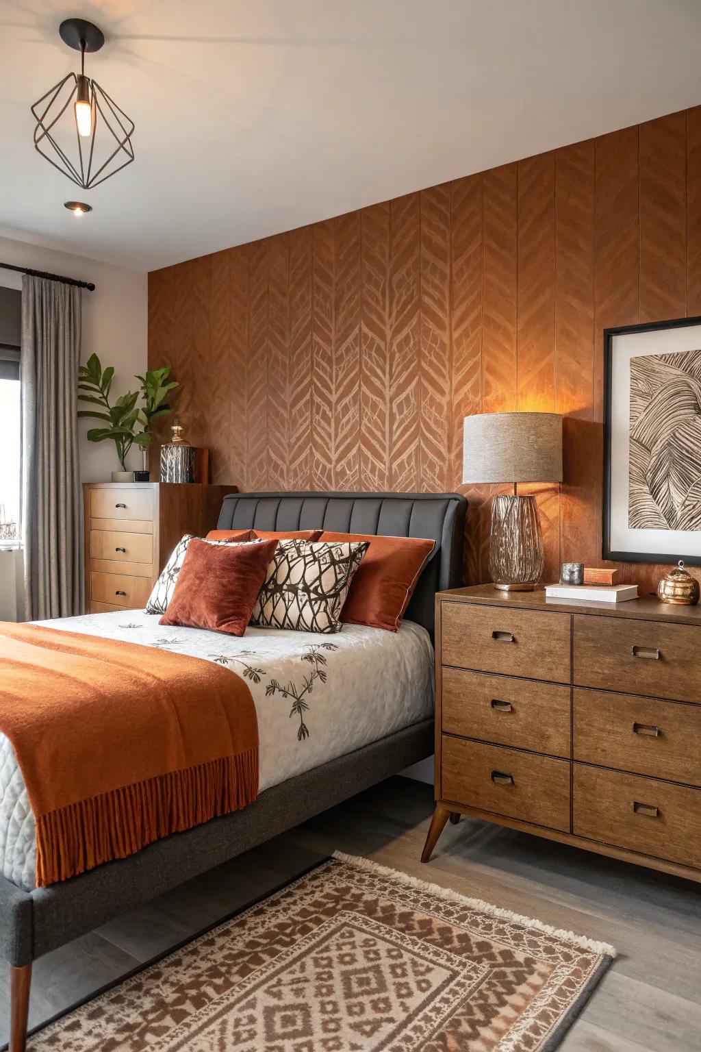 A sophisticated blend of contemporary and antique elements.