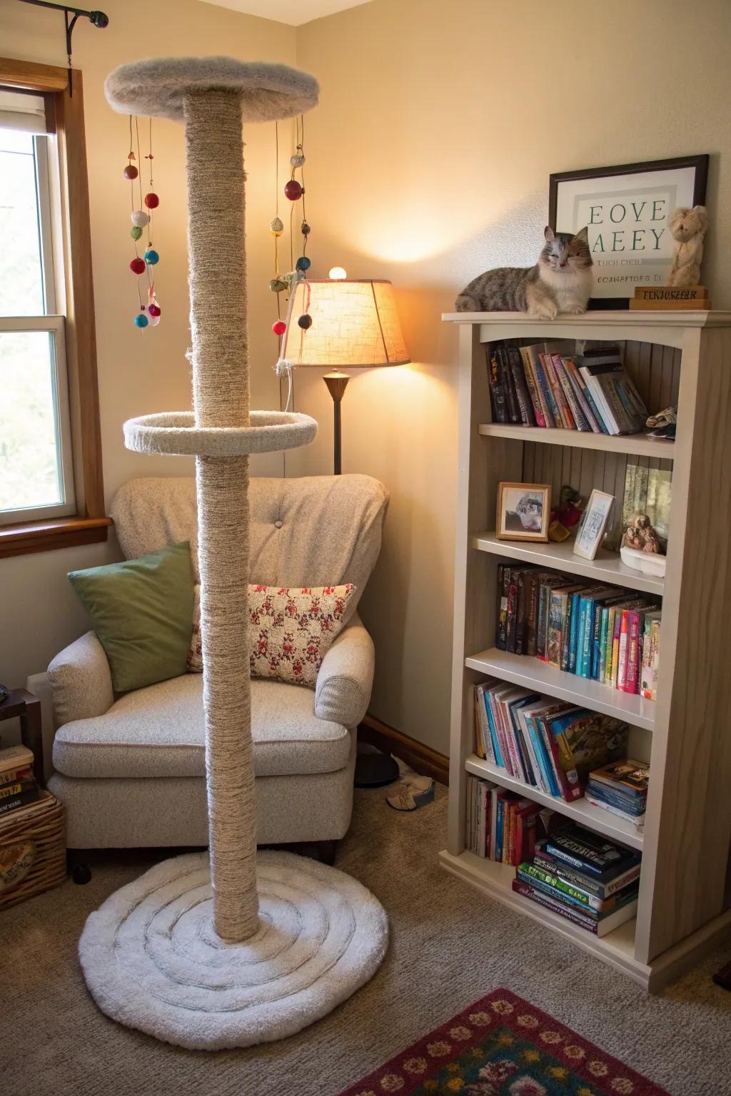 Corner structures make great use of space in smaller homes.