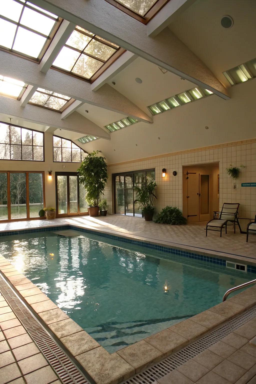 Roof windows can revolutionize your pool space using natural illumination.