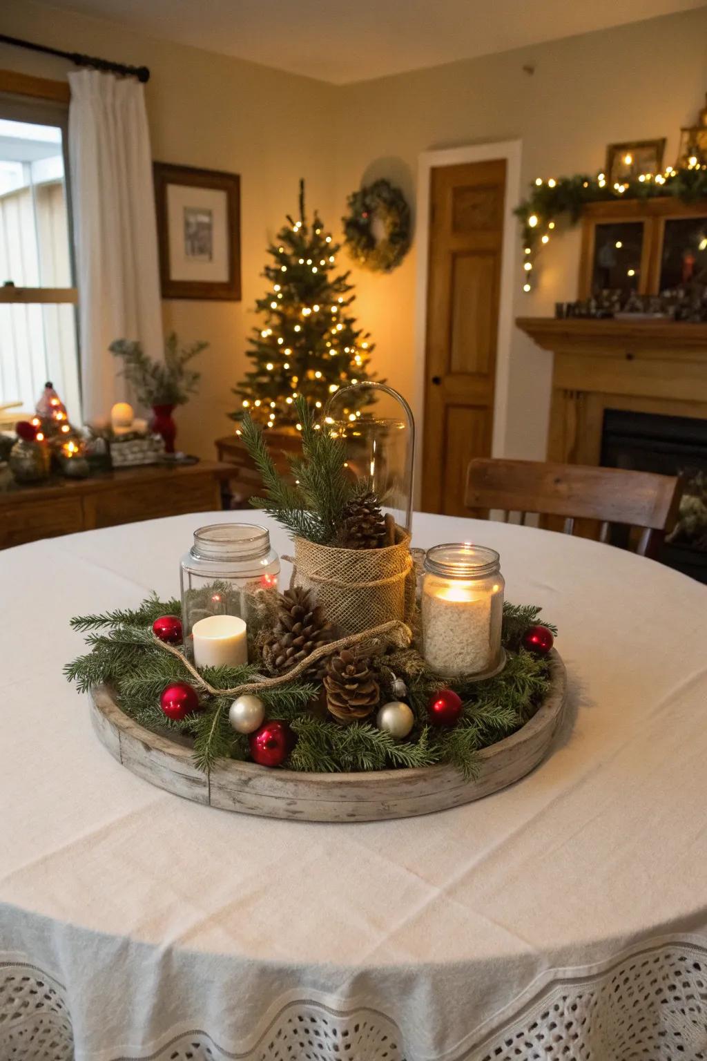DIY centerpieces inject a personalized and distinctive hint.