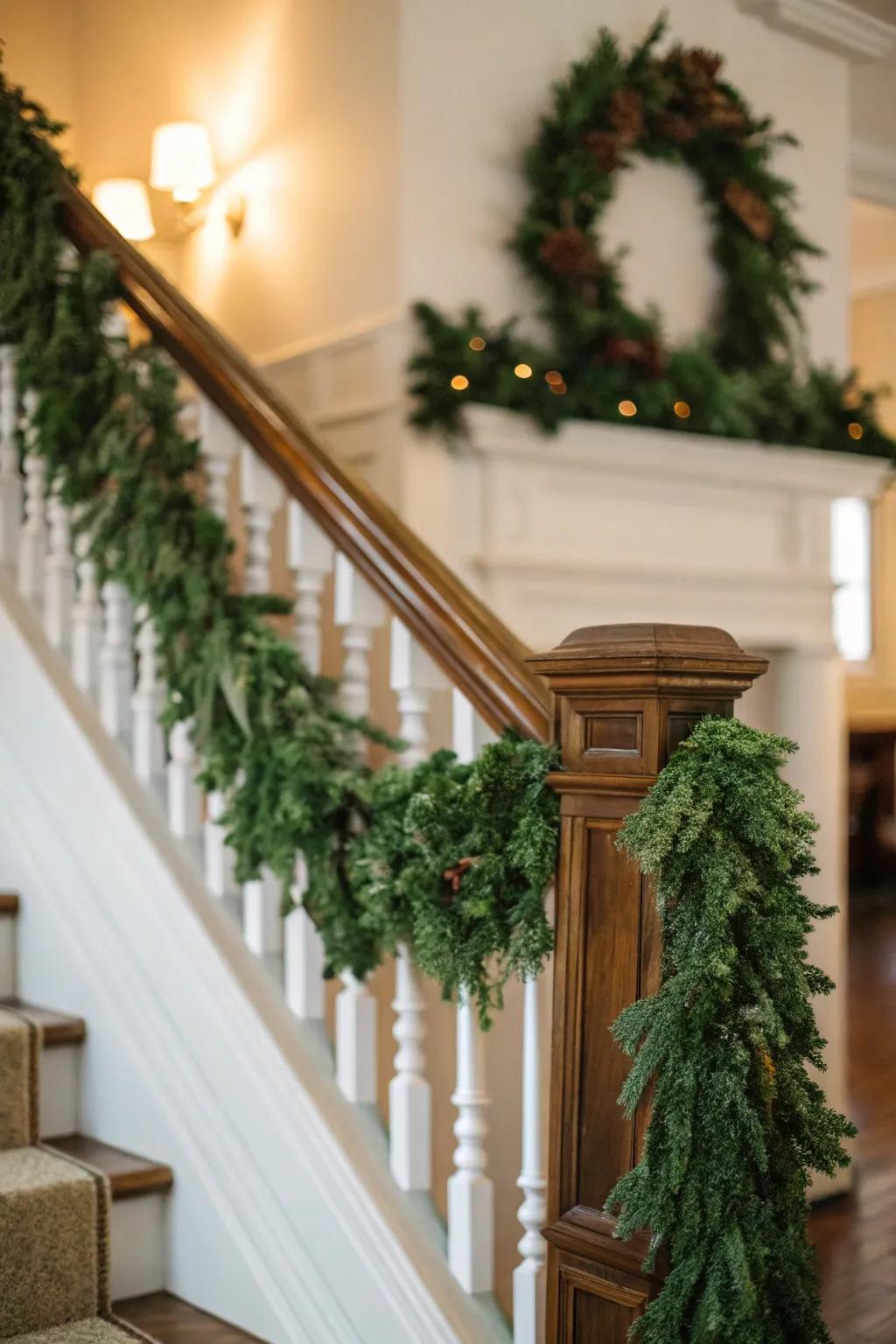 Garlands add a lush, festive feel to any part of your home.