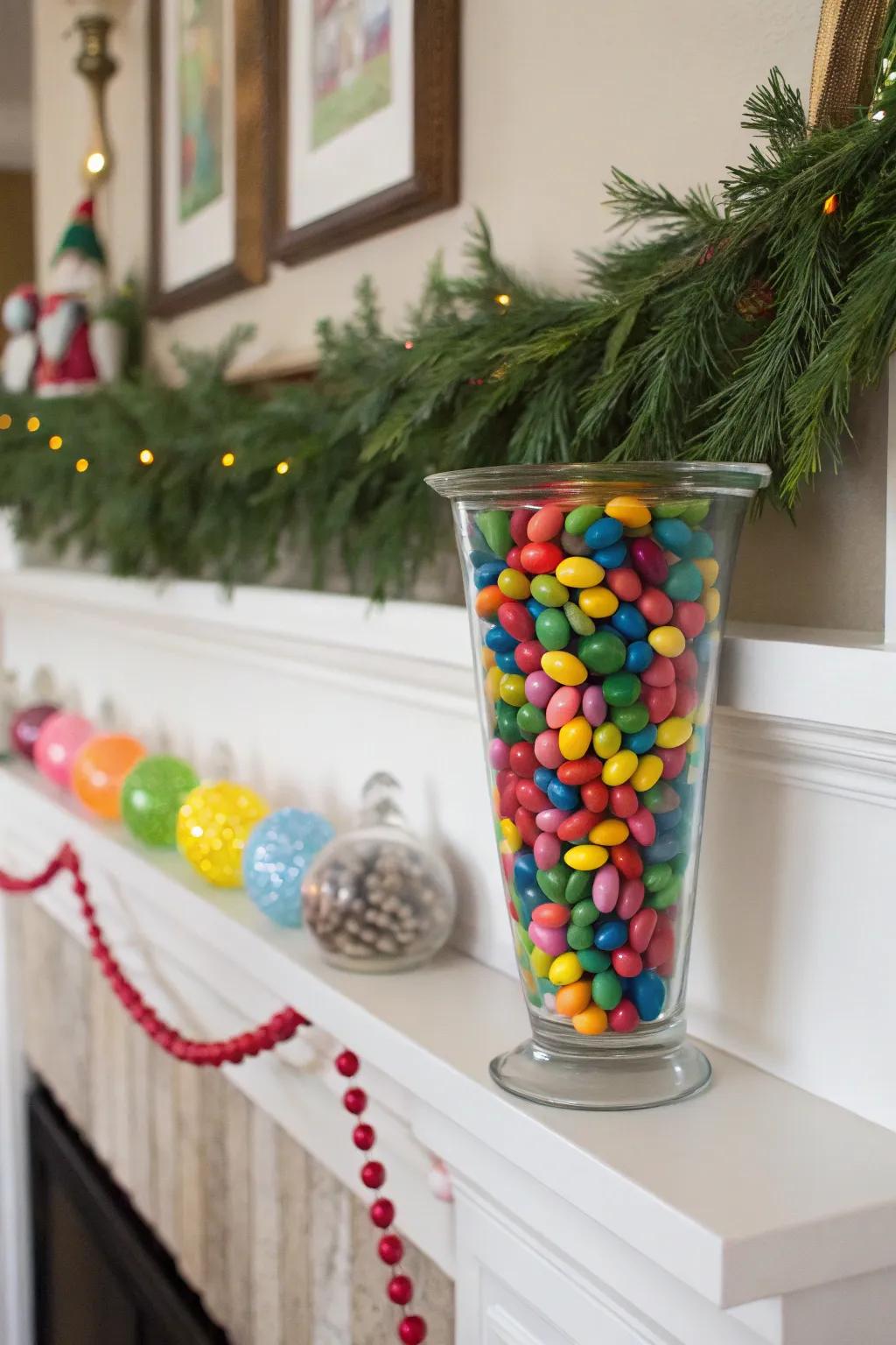 Inventive twist: coated pulses give a sprinkle of color and fun.