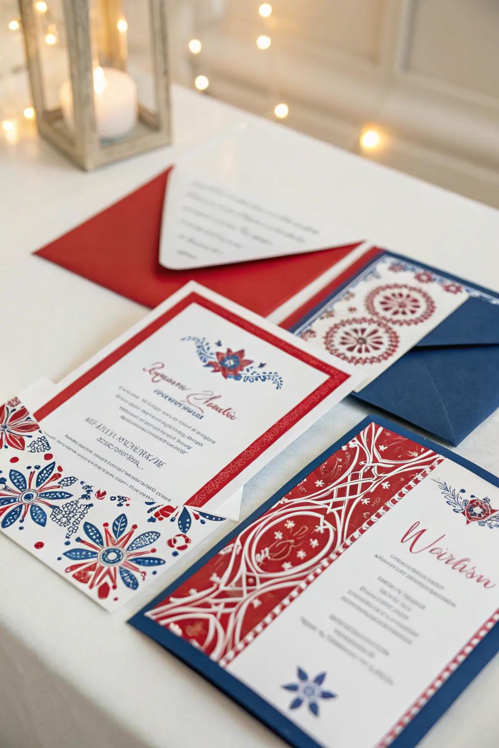 Personalized invitations build anticipation for the party.