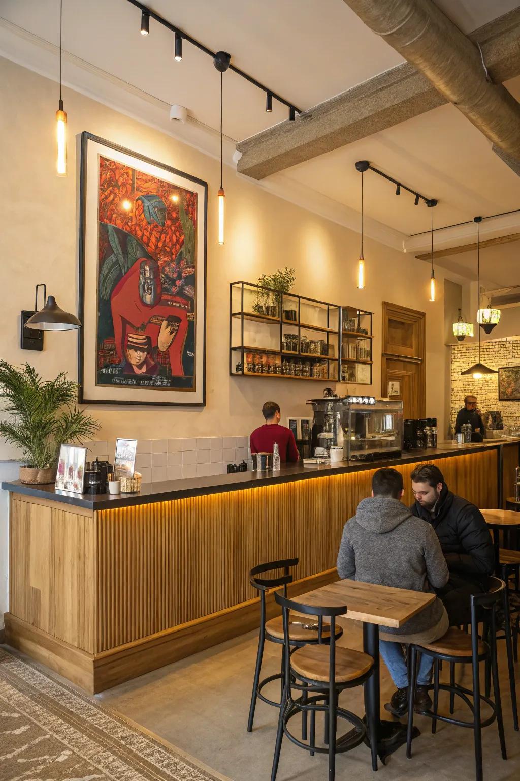 Art adds a personal and distinctive touch to your coffee bar.