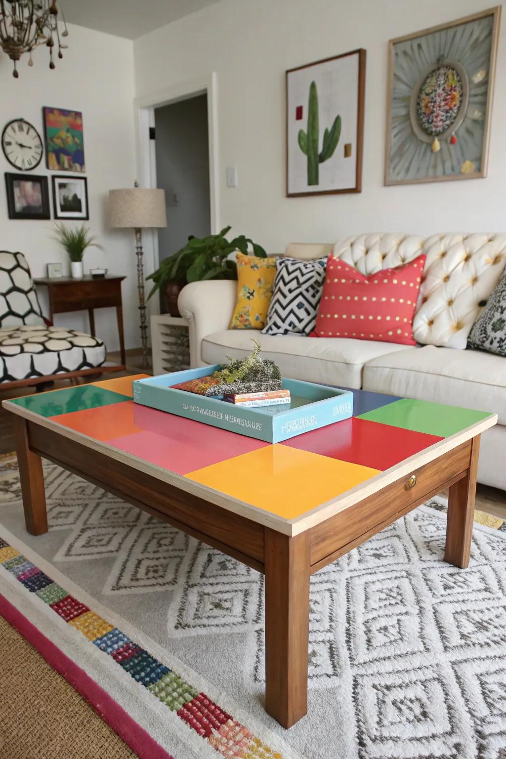 Color division introduces vibrant and artistic flair to your space.