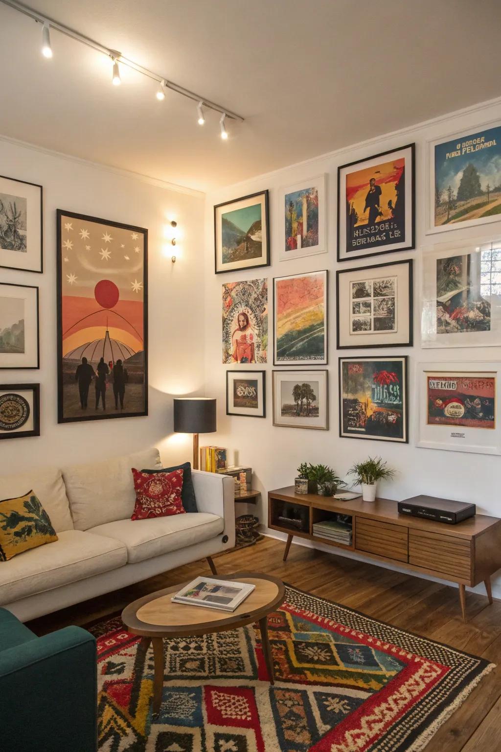Photographic posters can transform your home into an art gallery.