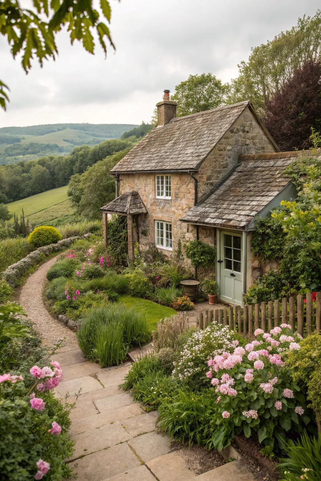 Stone siding offers solidity and sophistication.