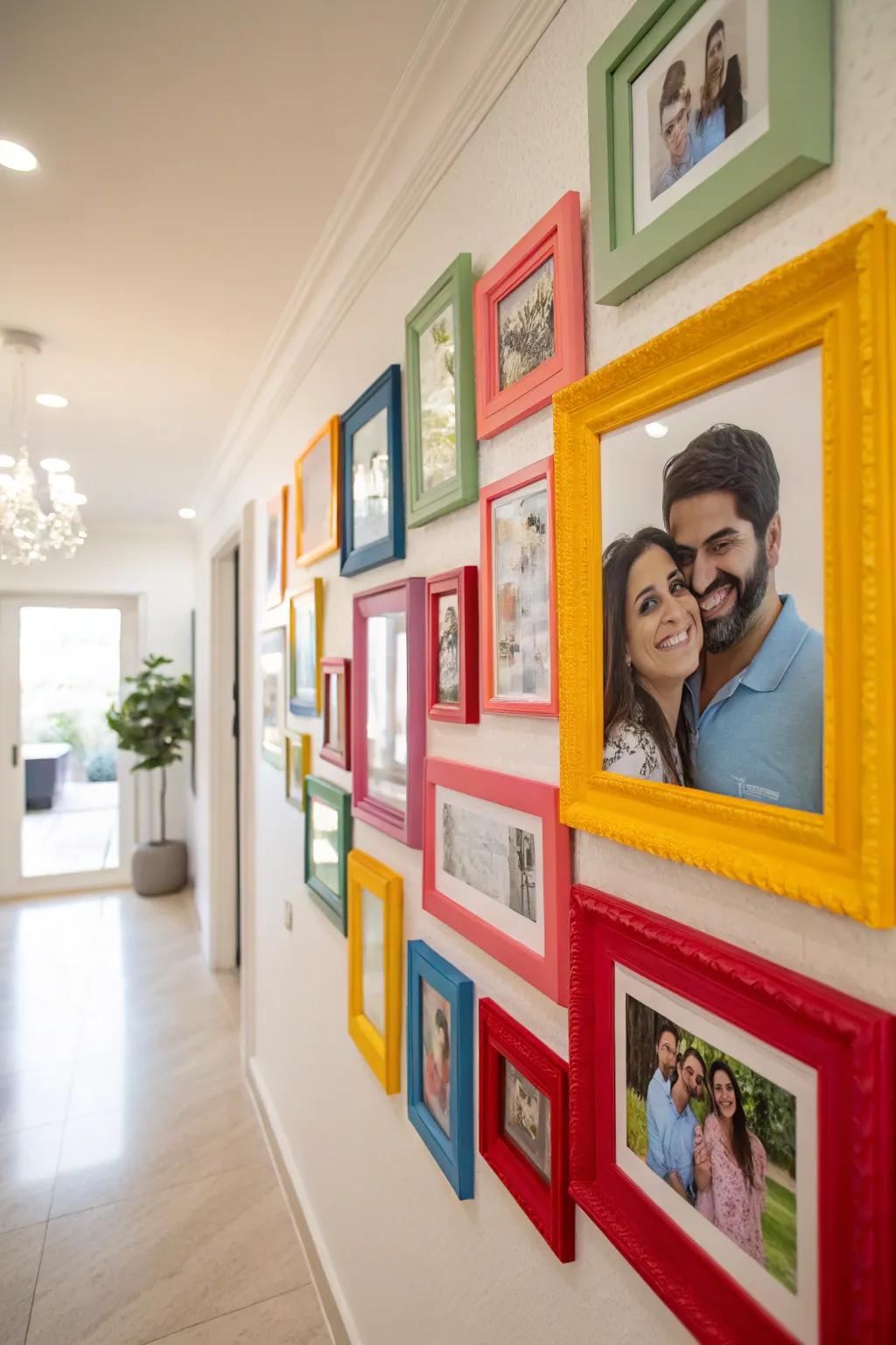 Vibrant accents bring vitality and enjoyment to your photo display.