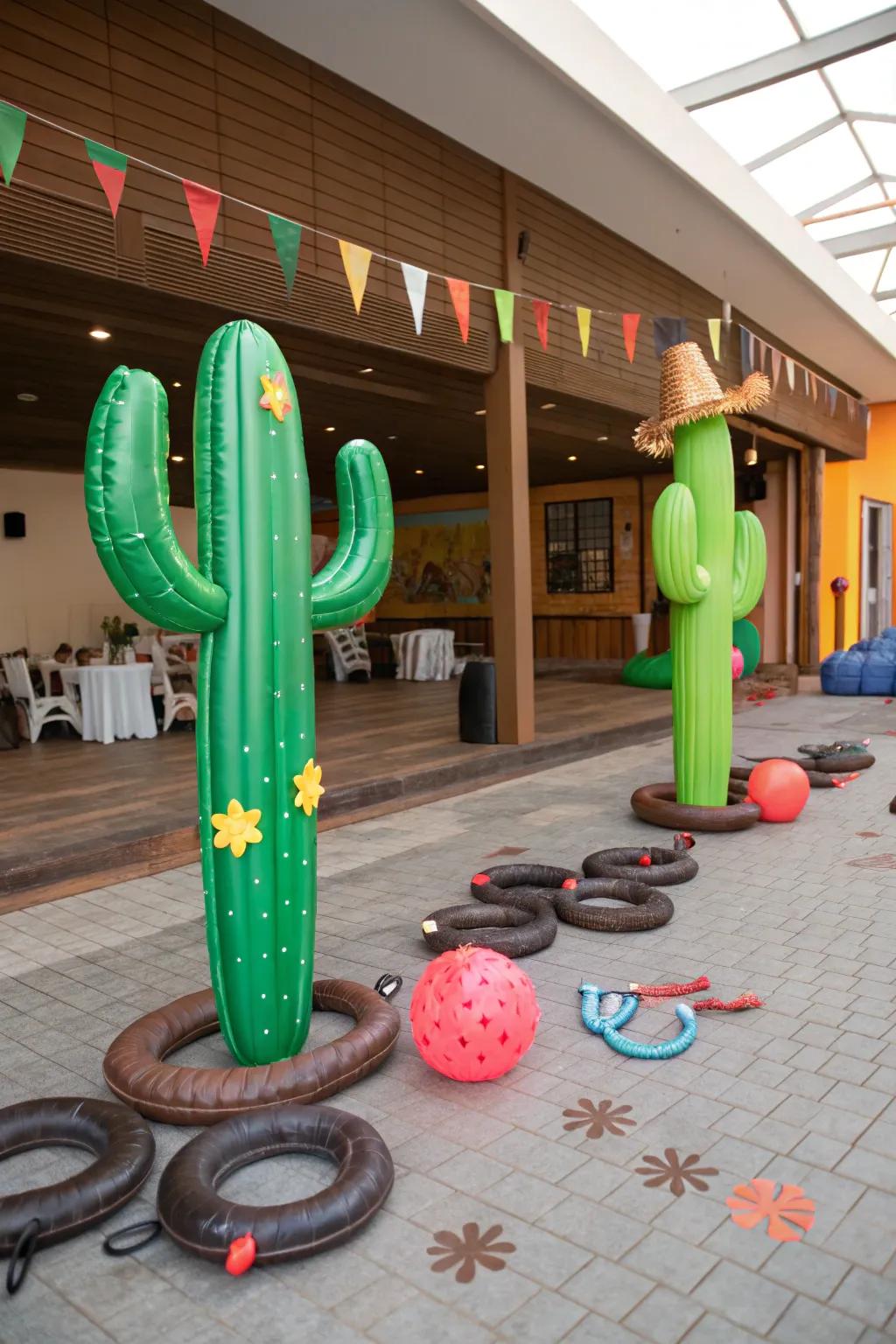 Sprinkle some desert charm using thorn-bush decorations.