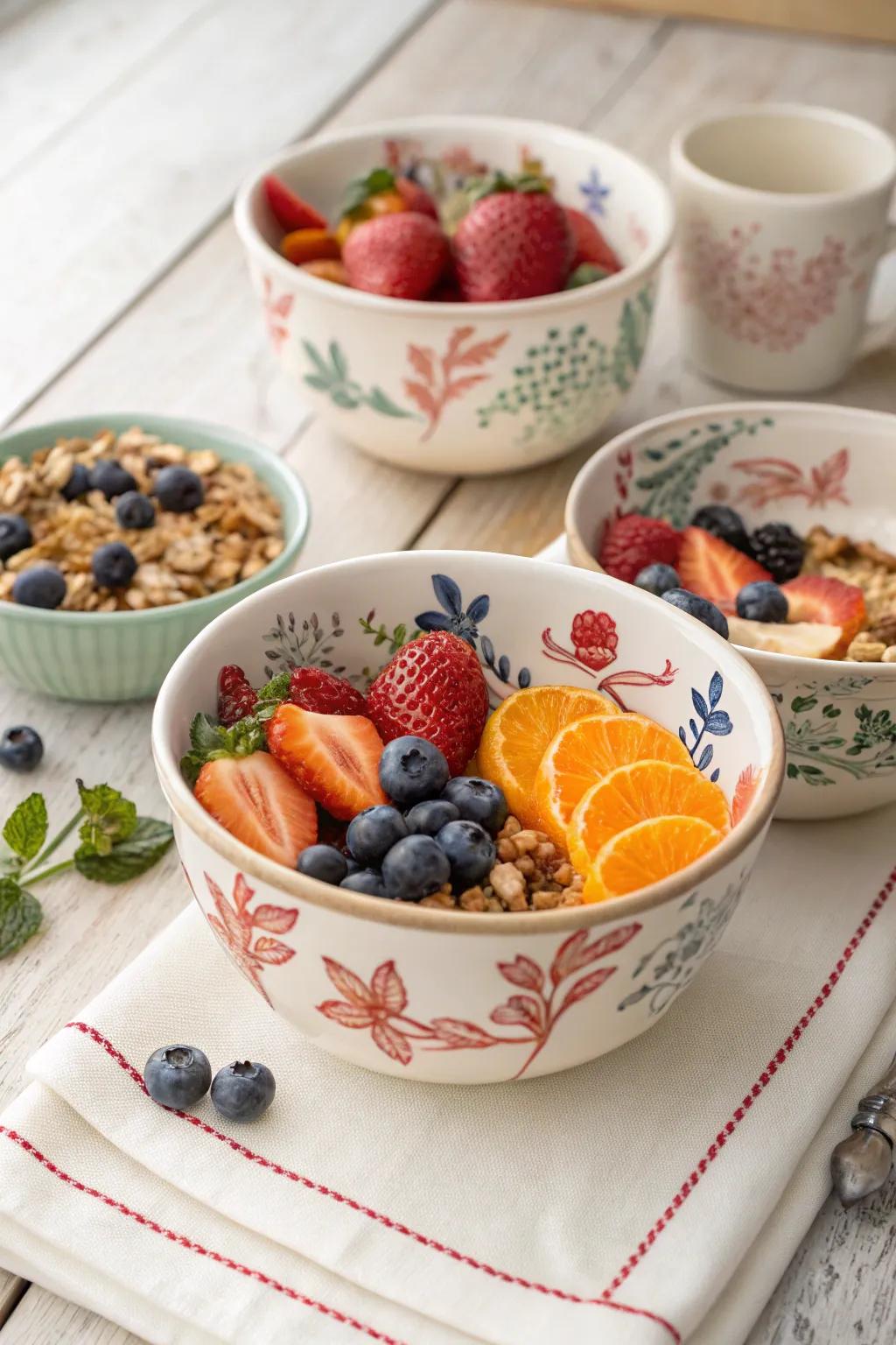 Functional bowls merge practicality with artistry.