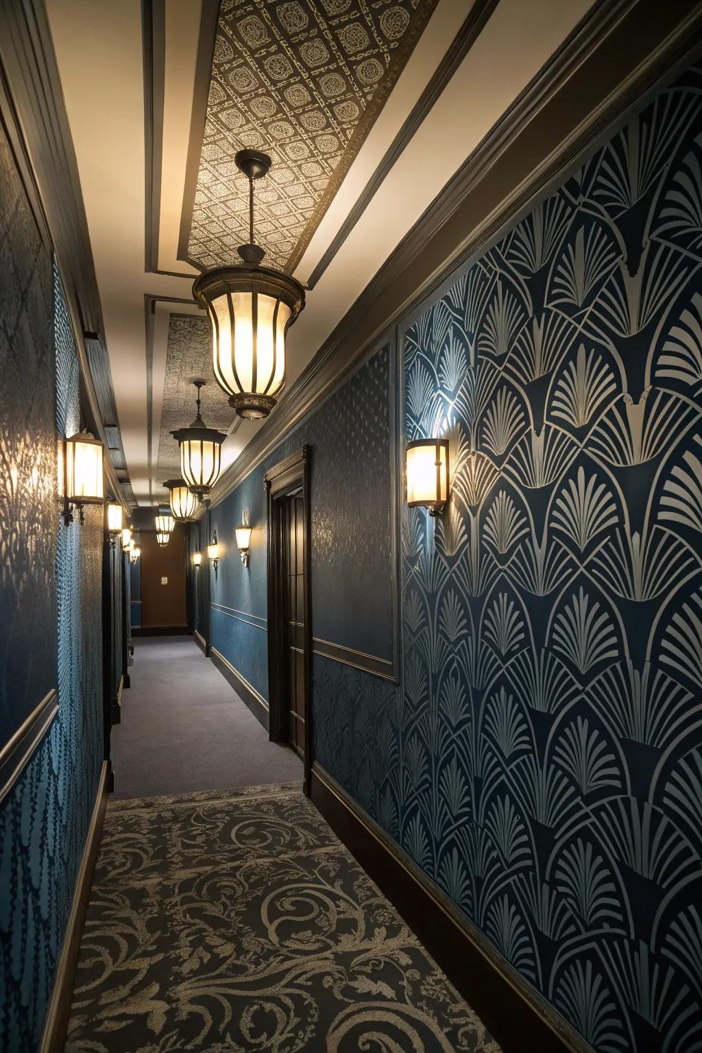Art Deco designs add timeless elegance to your area.