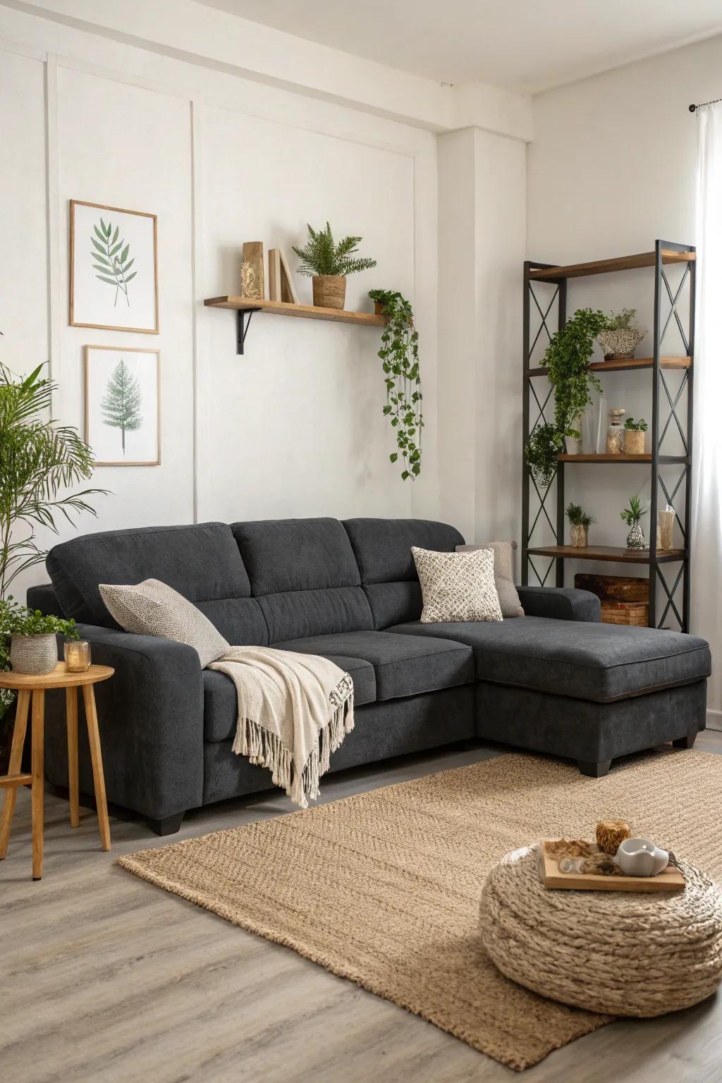 Minimalism accentuates the elegance of your modular sofa.